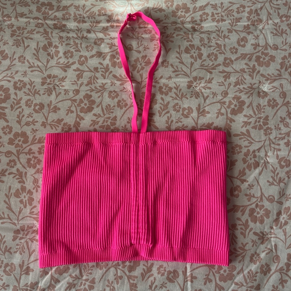 Aerie Pink Ribbed Tank Top